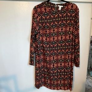 H&M Long sleeve lightweight shift dress